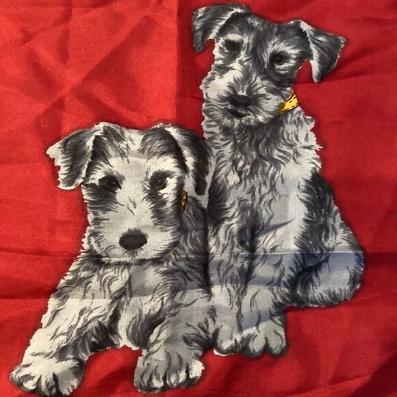 Sercouset dog scarf, silk with rolled edges - Picture 2 of 8